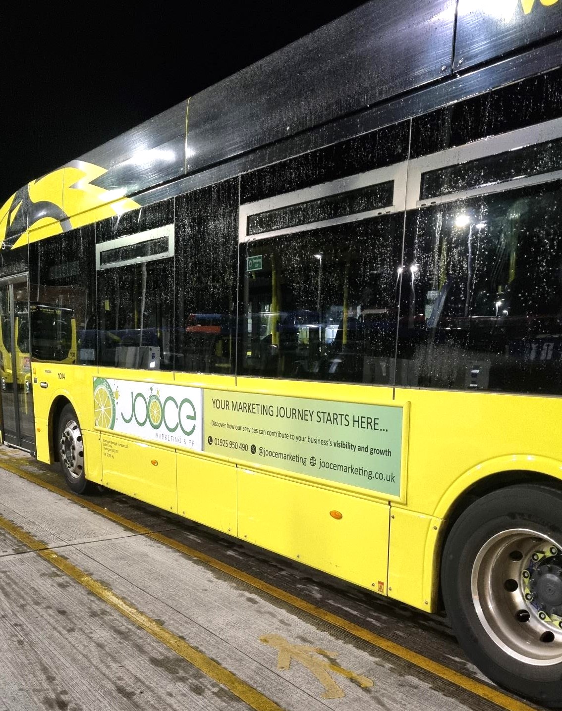 Jooce Marketing Proud to Sponsor Warrington’s New Electric Bus Fleet