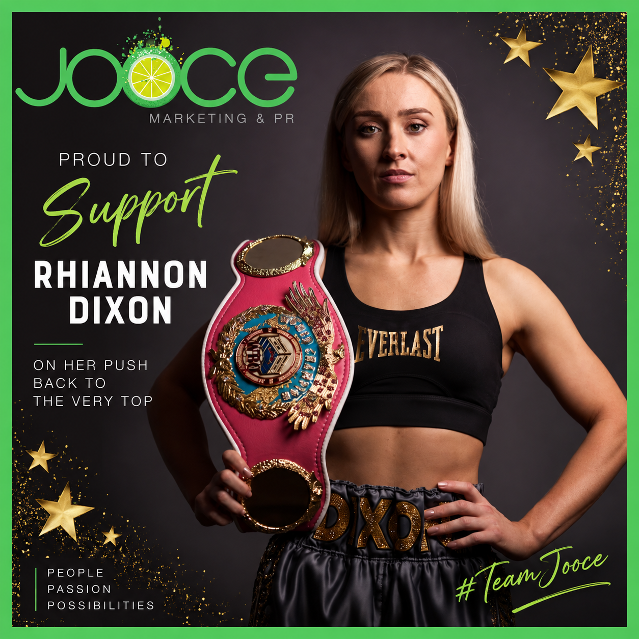 Team Jooce Backs Rhiannon Dixon’s Push Back to the Top
